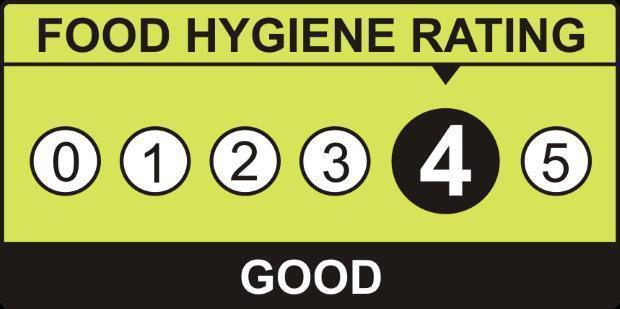 4 Star Hygiene Rating